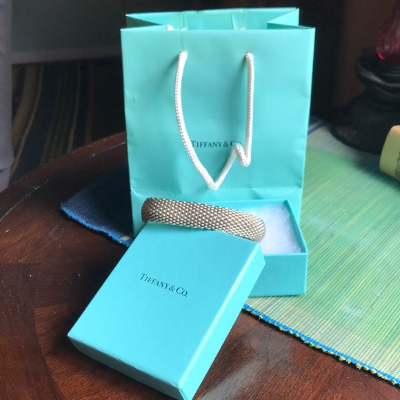 Tiffany & Co. somerset mesh silver bracelet - Picture 5 of 14